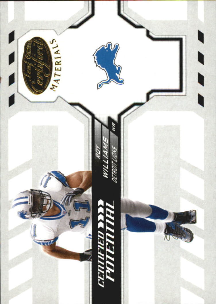 2005 Leaf Certified Materials Certified Potential #12 Roy Williams WR