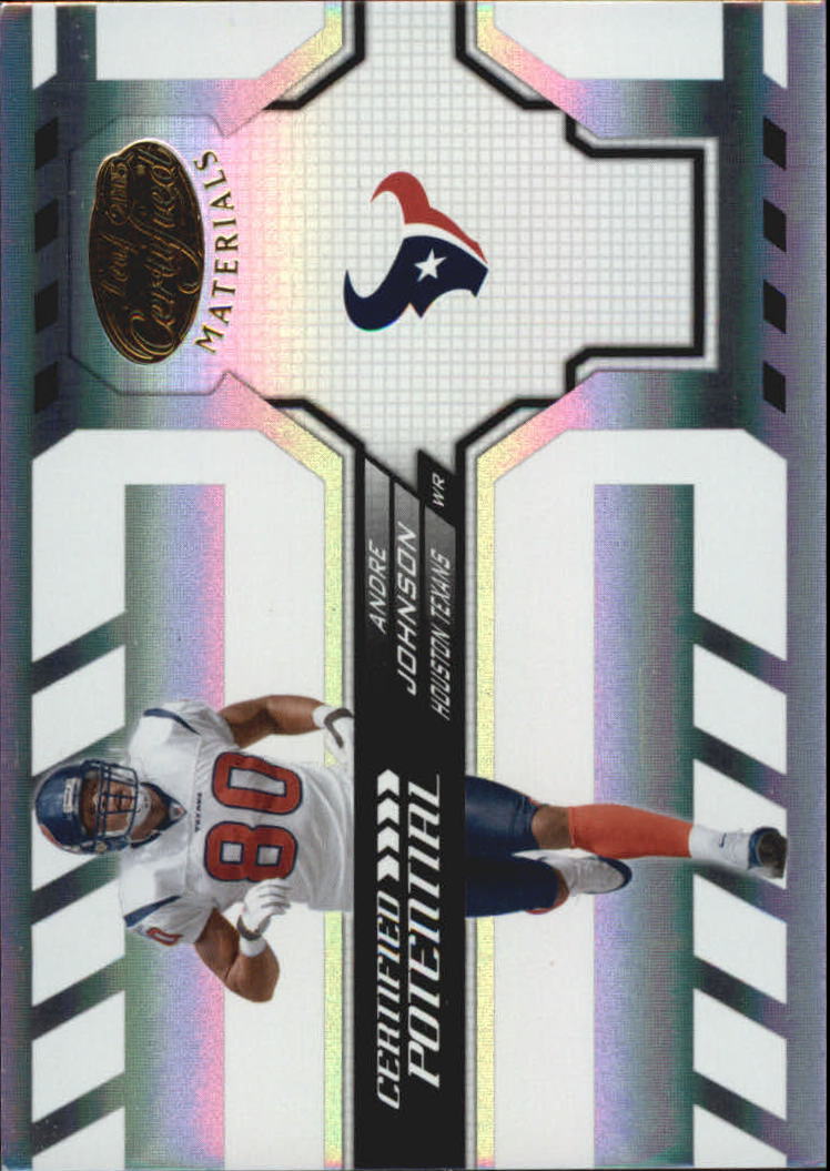 2005 Leaf Certified Materials Certified Potential Mirror #14 Andre Johnson