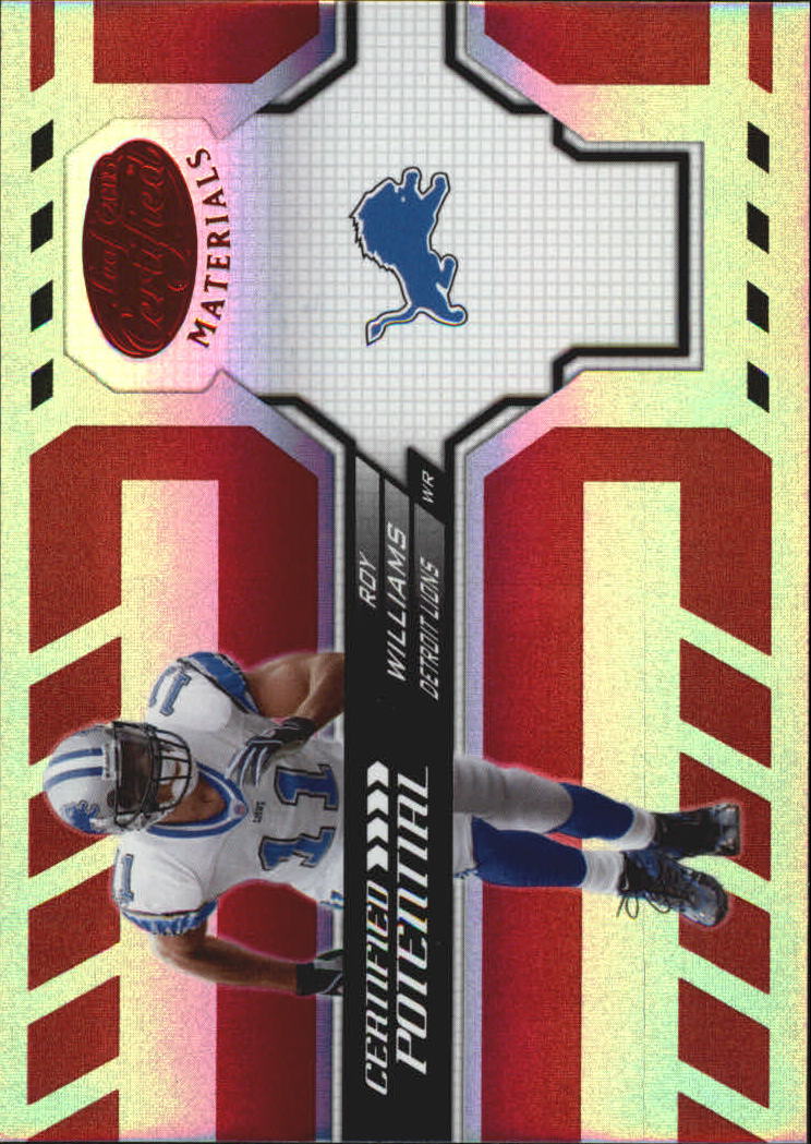 2005 Leaf Certified Materials Certified Potential Red #12 Roy Williams WR