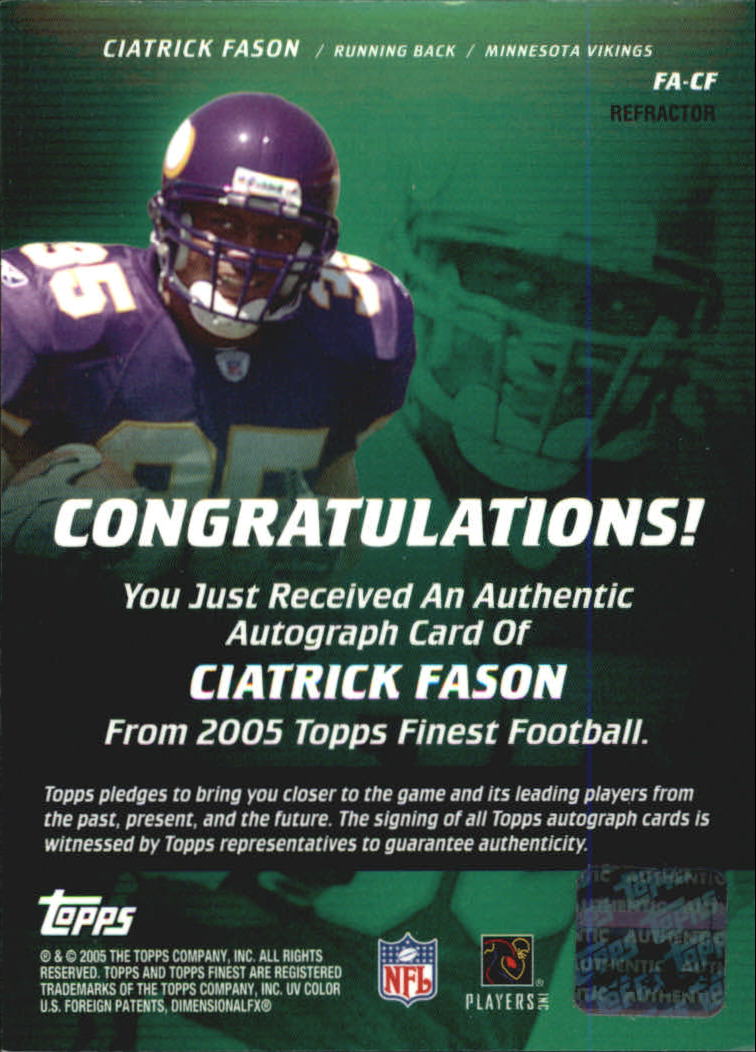 B3606- 2005 Finest Football Card #s 1-183 +Inserts -You Pick- 15+ FREE US SHIP - Picture 232 of 234