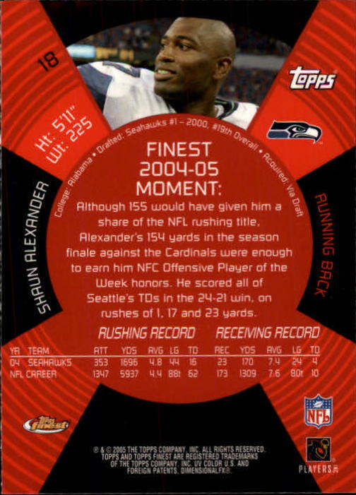 2005 Finest Football (Pick Card From List) C148 07-24 - Picture 19 of 143