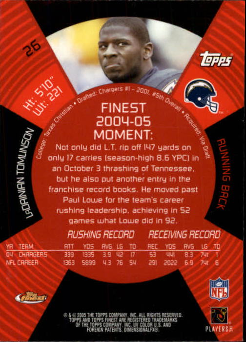 2005 Finest Football (Pick Card From List) C148 07-24 - Picture 25 of 143