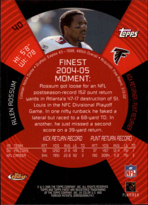 2005 Finest Football (Pick Card From List) C148 07-24 - Picture 39 of 143