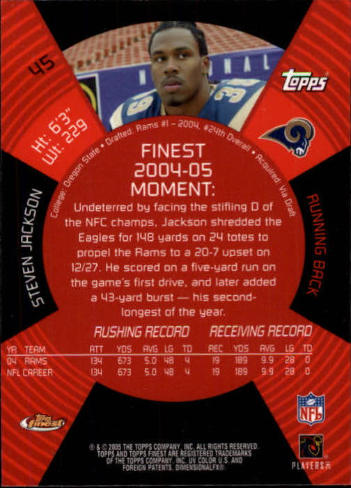 2005 Finest Football (Pick Card From List) C148 07-24 - Picture 45 of 143