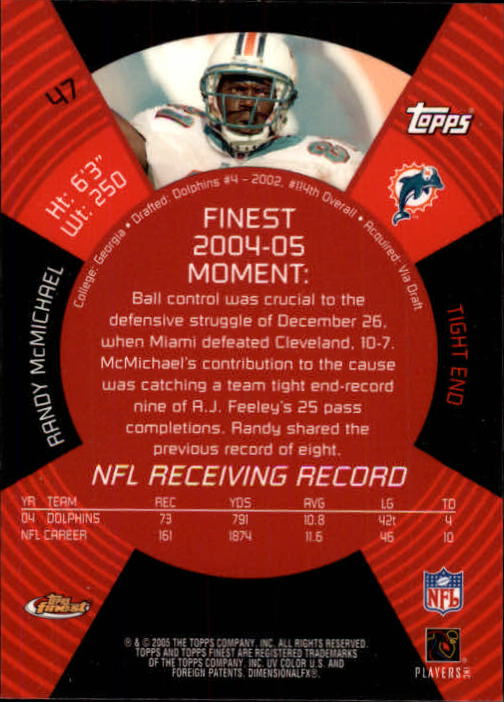 2005 Finest Football (Pick Card From List) C148 07-24 - Picture 47 of 143