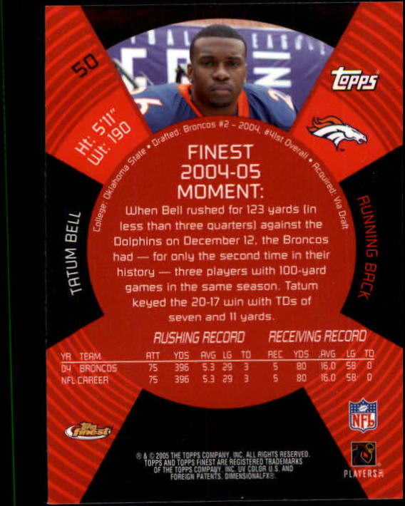 2005 Finest Football (Pick Card From List) C148 07-24 - Picture 51 of 143