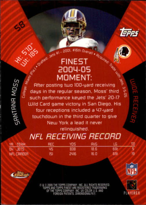 2005 Finest Football (Pick Card From List) C148 07-24 - Picture 57 of 143