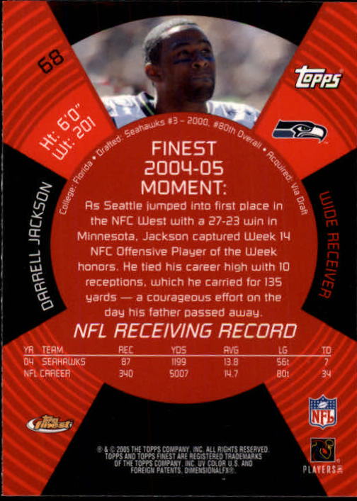 2005 Finest Football (Pick Card From List) C148 07-24 - Picture 65 of 143