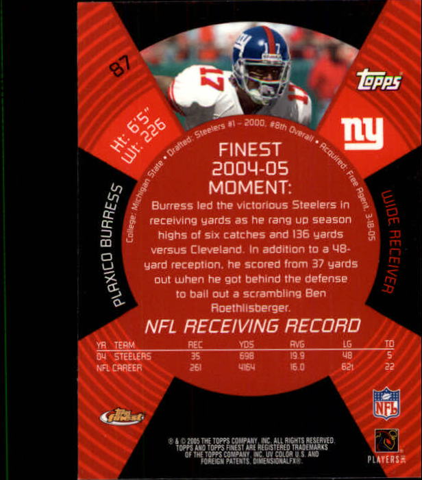 2005 Finest Football (Pick Card From List) C148 07-24 - Picture 79 of 143