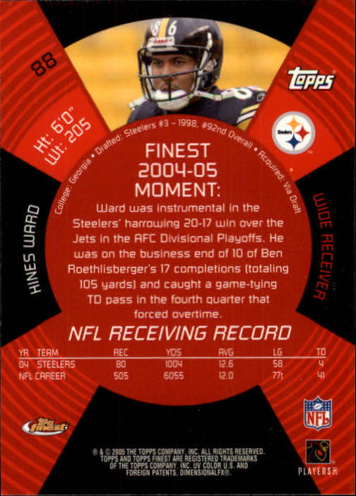 2005 Finest Football (Pick Card From List) C148 07-24 - Picture 81 of 143