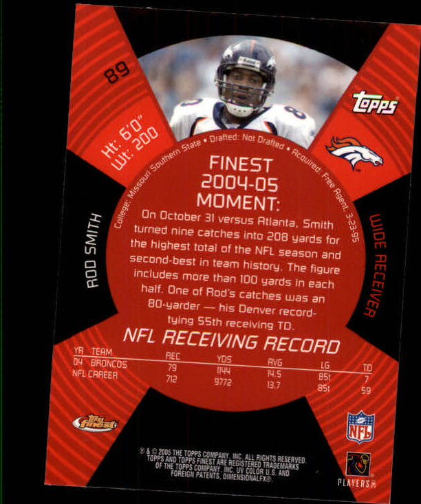 B3606- 2005 Finest Football Card #s 1-183 +Inserts -You Pick- 15+ FREE US SHIP - Picture 149 of 234