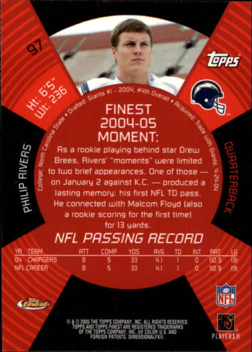 2005 Finest Football (Pick Card From List) C148 07-24 - Picture 87 of 143