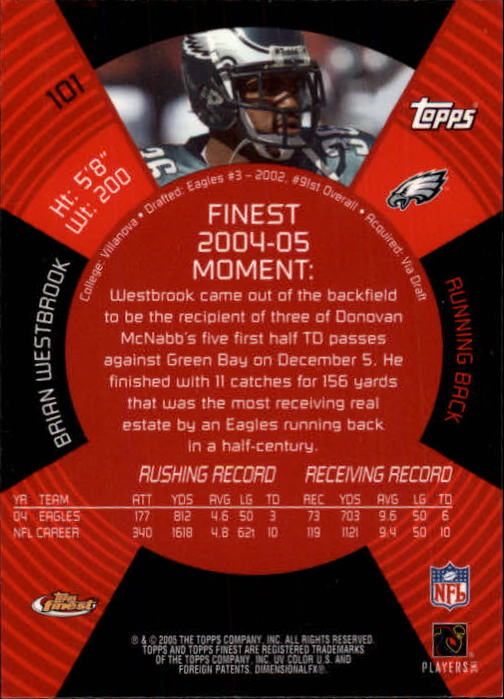 B3606- 2005 Finest Football Card #s 1-183 +Inserts -You Pick- 15+ FREE US SHIP - Picture 171 of 234