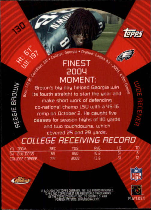 2005 Finest Football (Pick Card From List) C148 07-24 - Picture 119 of 143