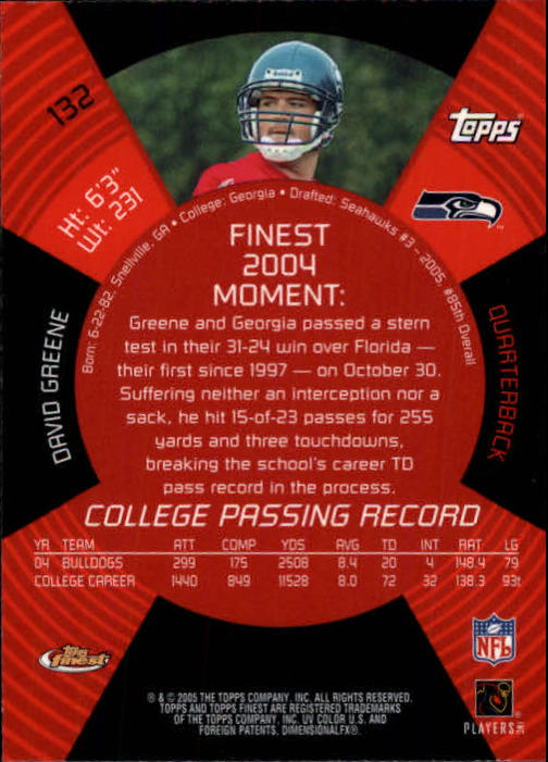 2005 Finest Football (Pick Card From List) C148 07-24 - Picture 123 of 143