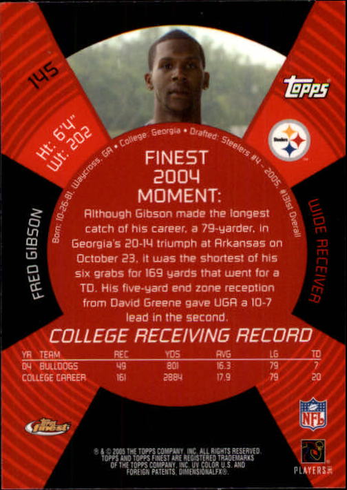 2005 Finest Football (Pick Card From List) C148 07-24 - Picture 137 of 143