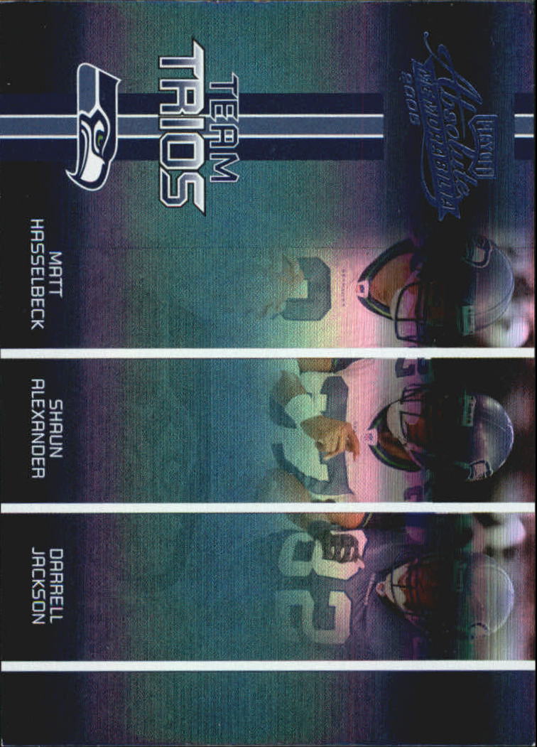 2005 Absolute Memorabilia Team Trios Spectrum #14 Matt Hasselbeck/Shaun Alexander/Darrell Jackson