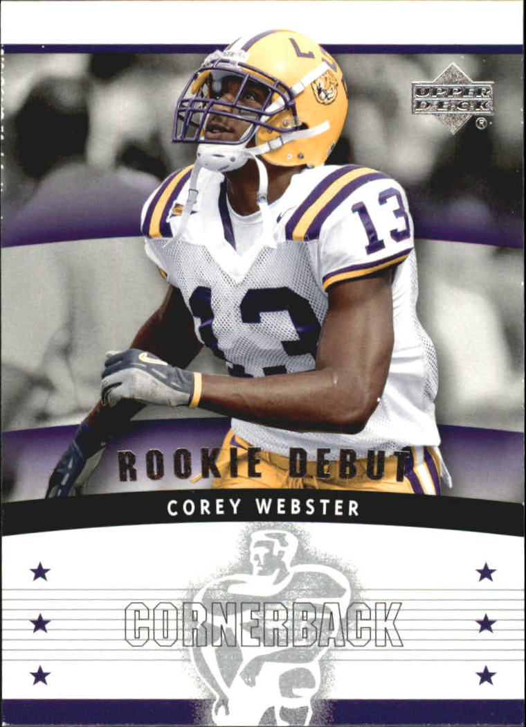 2005 Upper Deck Rookie Debut #123 Corey Webster RC