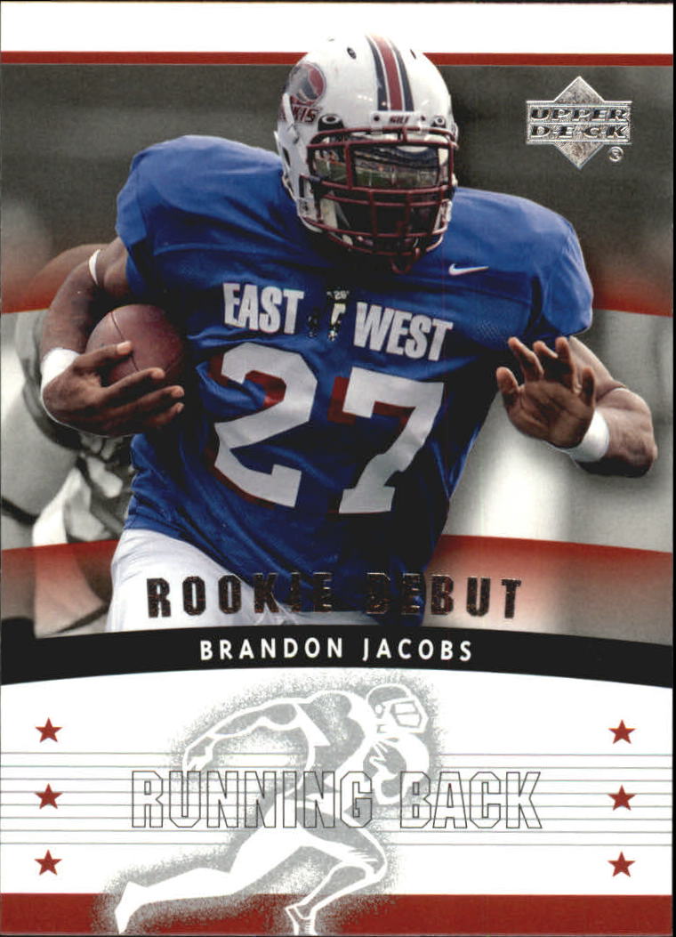 2005 Upper Deck Rookie Debut #192 Brandon Jacobs RC