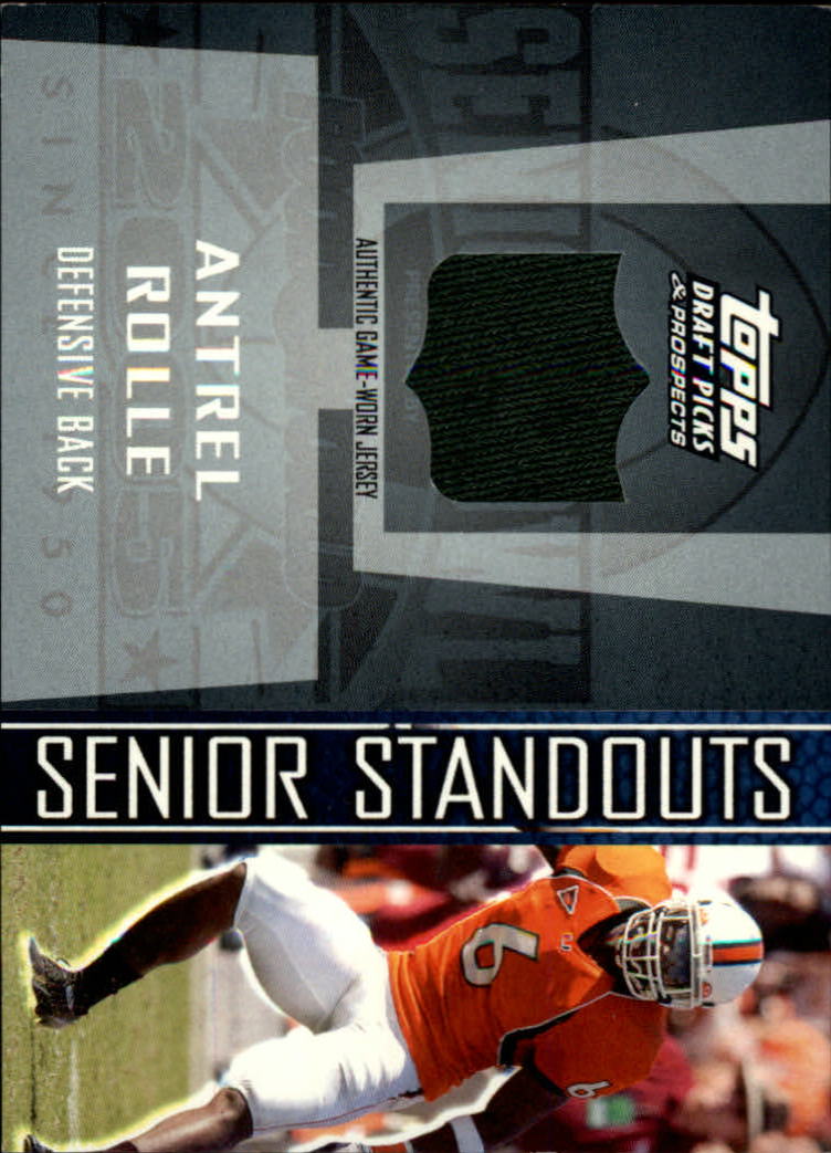 2005 Topps Draft Picks and Prospects Senior Standout Jersey #SSAR Antrel Rolle SB A