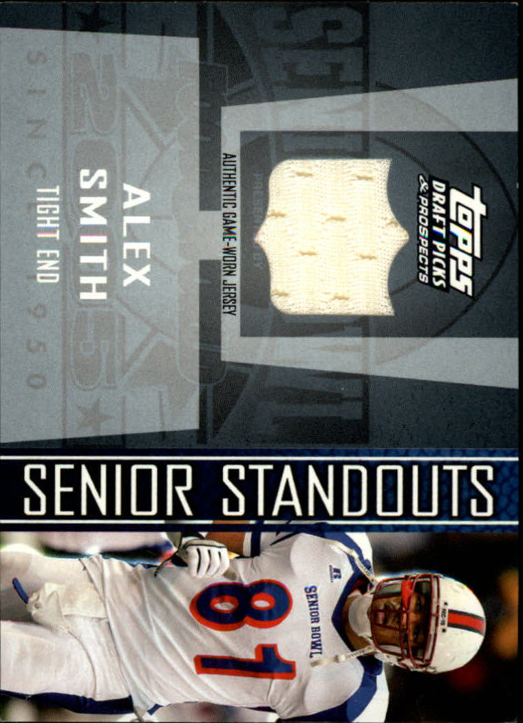 2005 Topps Draft Picks and Prospects Senior Standout Jersey #SSAS Alex Smith TE F