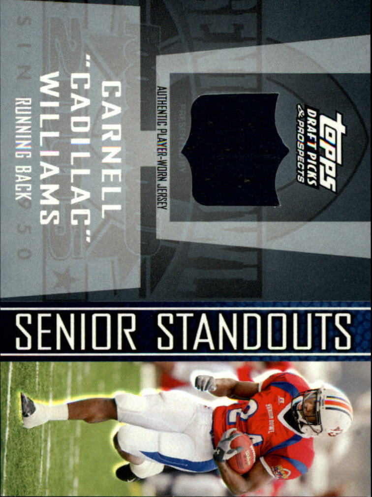 2005 Topps Draft Picks and Prospects Senior Standout Jersey #SSCW Cadillac Williams Aub J