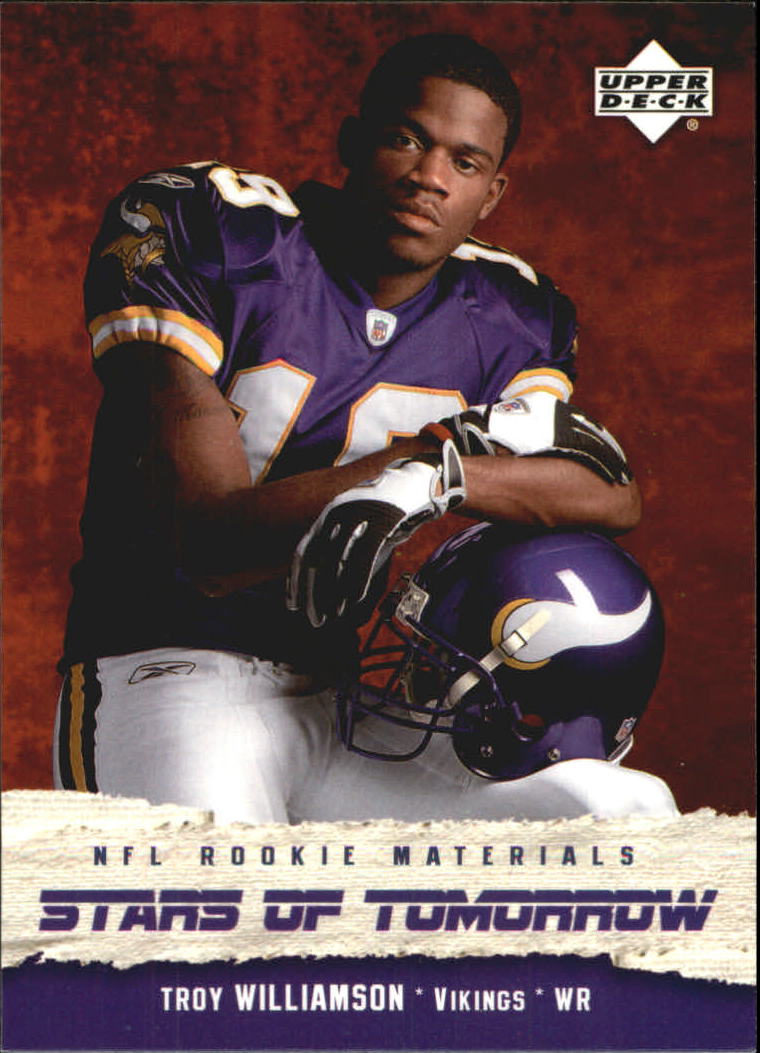 2005 Upper Deck Rookie Materials Stars of Tomorrow #ST13 Troy Williamson