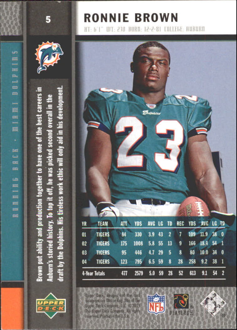 2005 Rookie Premiere (Upper Deck) Box Set Football "Main Set" Cards #1 to #30 - Picture 11 of 59