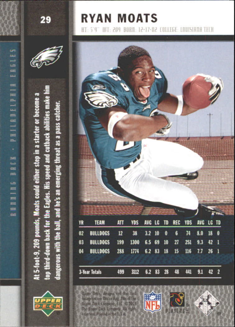 2005 Rookie Premiere (Upper Deck) Box Set Football "Main Set" Cards #1 to #30 - Picture 57 of 59