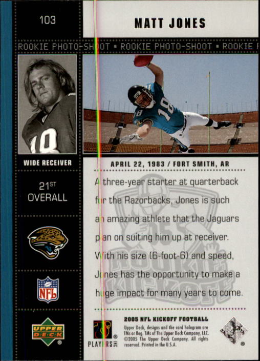 B1511- 2005 Upper Deck Kickoff FB #s 1-135 +Inserts -You Pick- 15+ FREE US SHIP - Picture 109 of 169