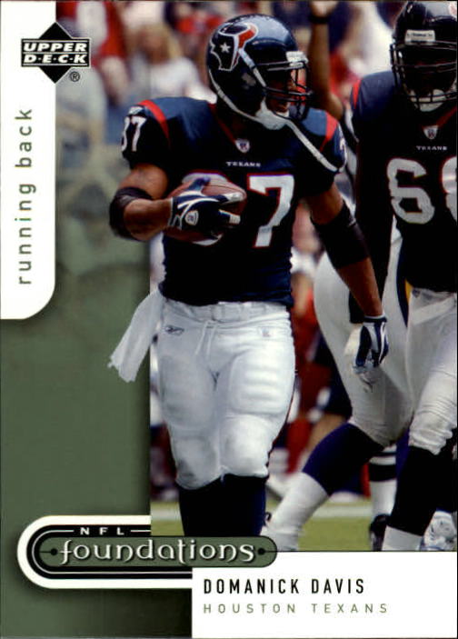 A0033- 2005 Upper Deck Foundations Football Cards -You Pick- 15+ FREE US SHIP