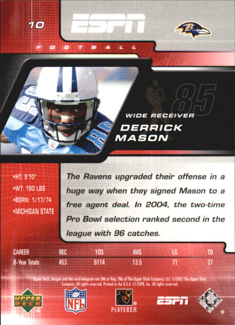 A8528- Upper Deck ESPN Football #s 1-156 +Inserts -You Pick- 15+ FREE US SHIP - Picture 15 of 221