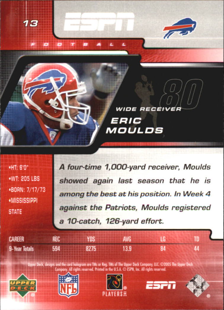 A8528- Upper Deck ESPN Football #s 1-156 +Inserts -You Pick- 15+ FREE US SHIP - Picture 21 of 221