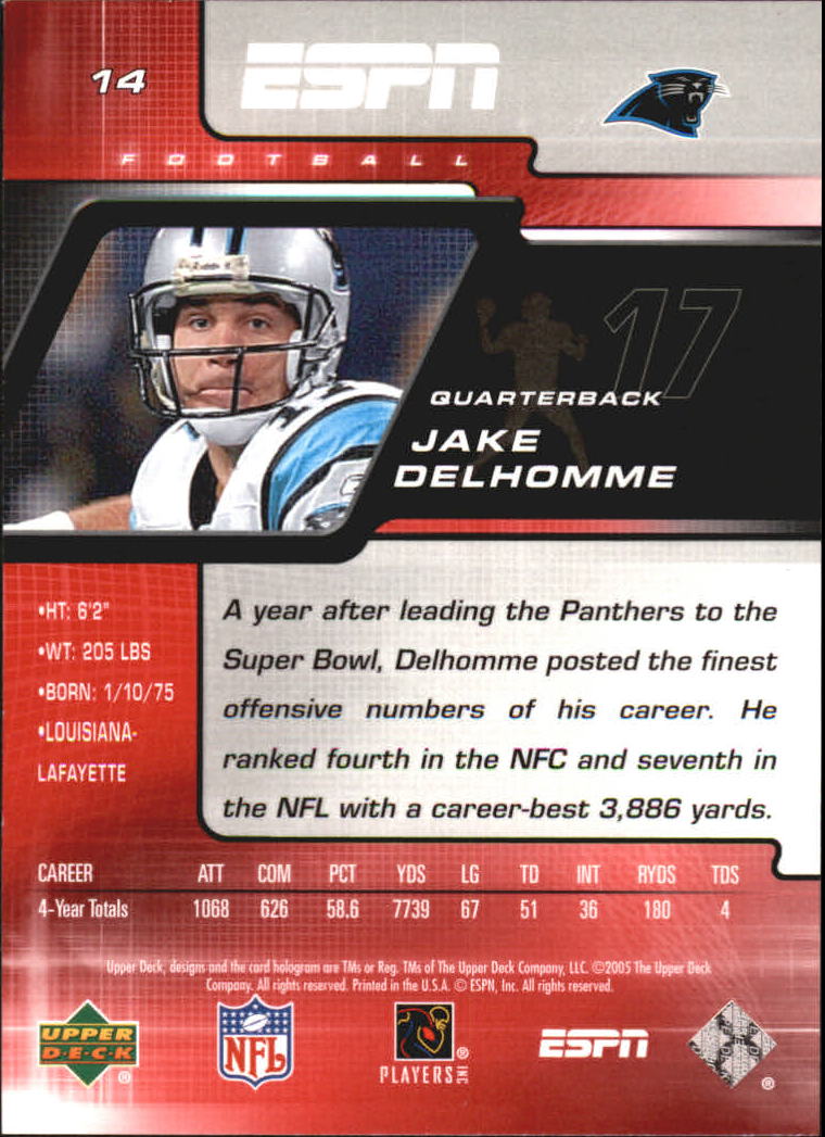 A8528- Upper Deck ESPN Football #s 1-156 +Inserts -You Pick- 15+ FREE US SHIP - Picture 23 of 221