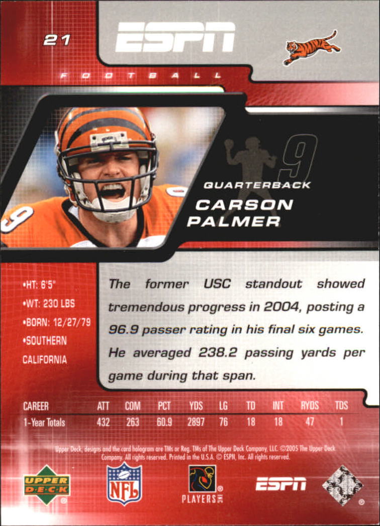 A8528- Upper Deck ESPN Football #s 1-156 +Inserts -You Pick- 15+ FREE US SHIP - Picture 37 of 221