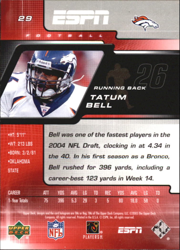 A8528- Upper Deck ESPN Football #s 1-156 +Inserts -You Pick- 15+ FREE US SHIP - Picture 49 of 221
