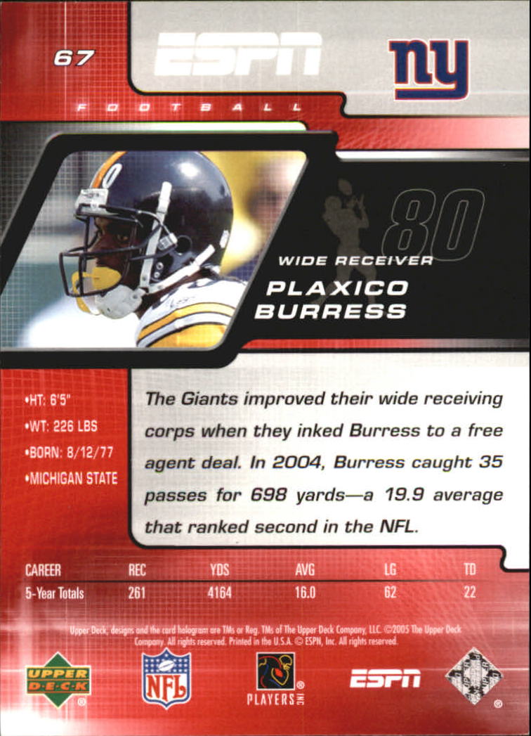 A8528- Upper Deck ESPN Football #s 1-156 +Inserts -You Pick- 15+ FREE US SHIP - Picture 121 of 221