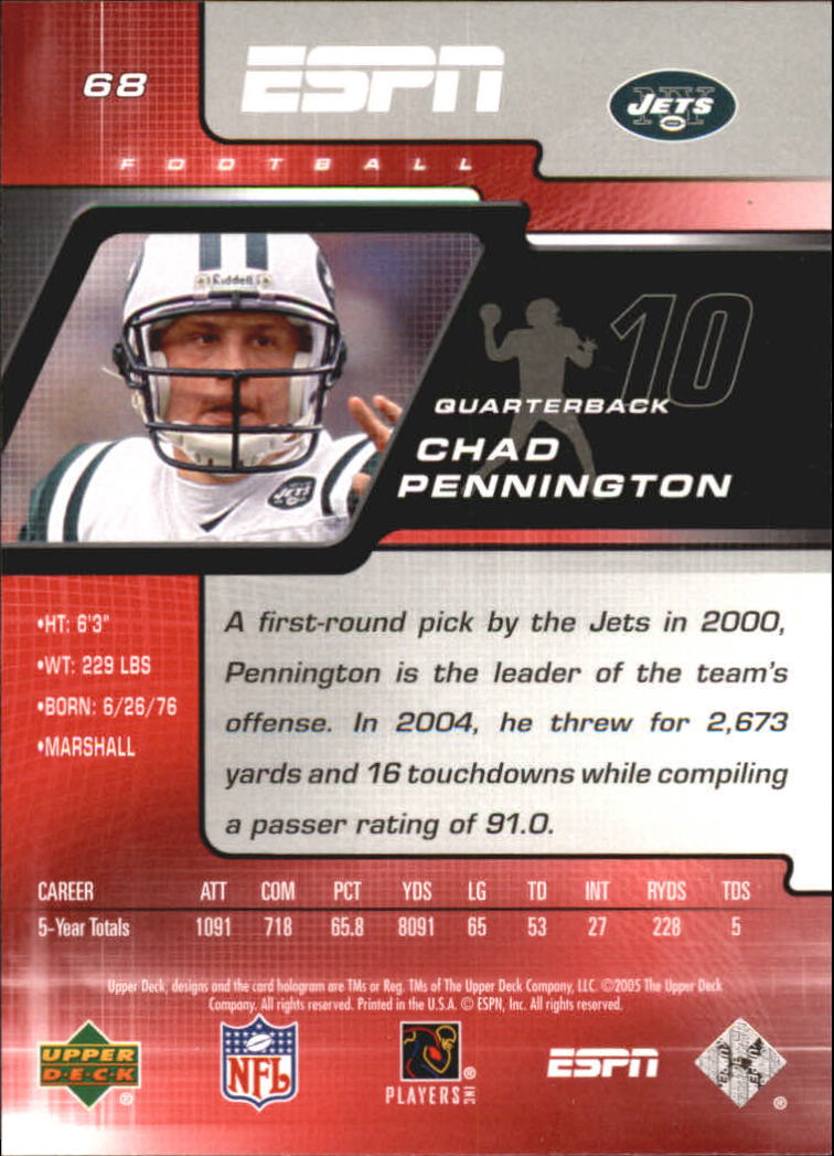 A8528- Upper Deck ESPN Football #s 1-156 +Inserts -You Pick- 15+ FREE US SHIP - Picture 123 of 221