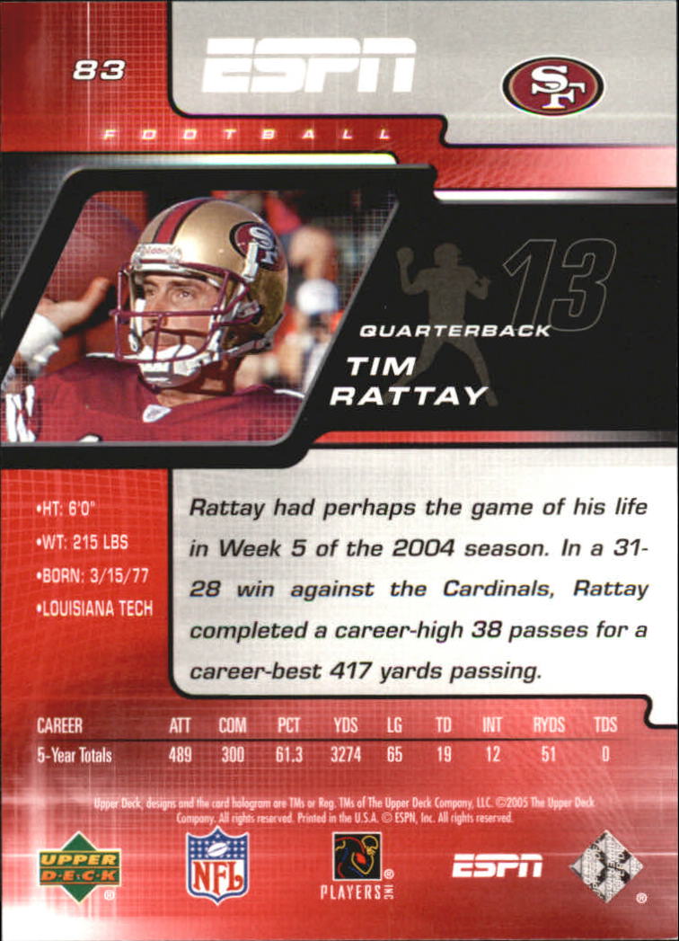 A8528- Upper Deck ESPN Football #s 1-156 +Inserts -You Pick- 15+ FREE US SHIP - Picture 145 of 221