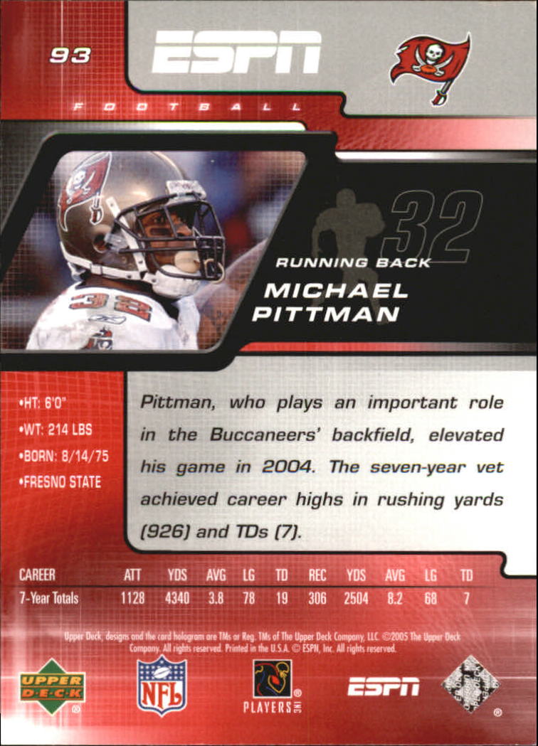 A8528- Upper Deck ESPN Football #s 1-156 +Inserts -You Pick- 15+ FREE US SHIP - Picture 165 of 221