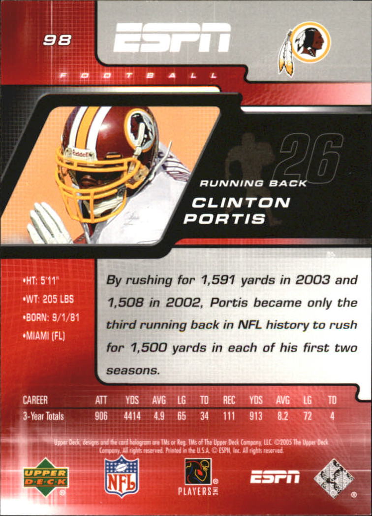 A8528- Upper Deck ESPN Football #s 1-156 +Inserts -You Pick- 15+ FREE US SHIP - Picture 175 of 221