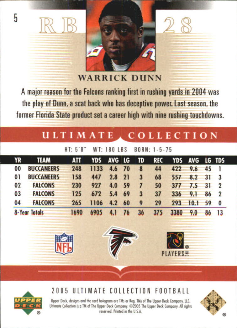 Tarjetas "conjunto principal" de fútbol americano Ultimate Collection 2005 (mazo superior) #2 a #289 - Imagen 9 de 301