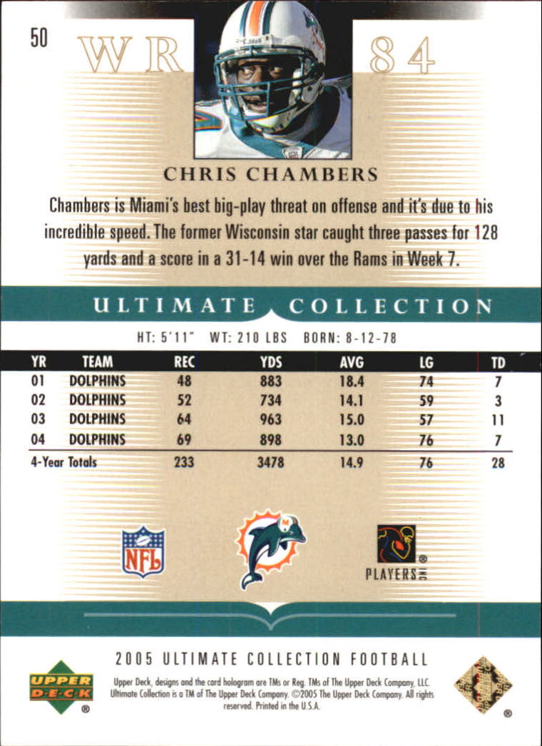 Tarjetas "conjunto principal" de fútbol americano Ultimate Collection 2005 (mazo superior) #2 a #289 - Imagen 85 de 301