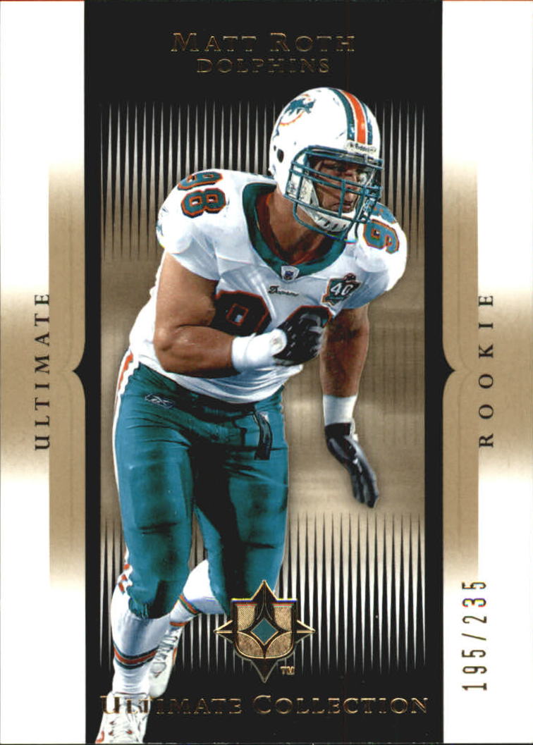 Tarjetas "conjunto principal" de fútbol americano Ultimate Collection 2005 (mazo superior) #2 a #289 - Imagen 214 de 301