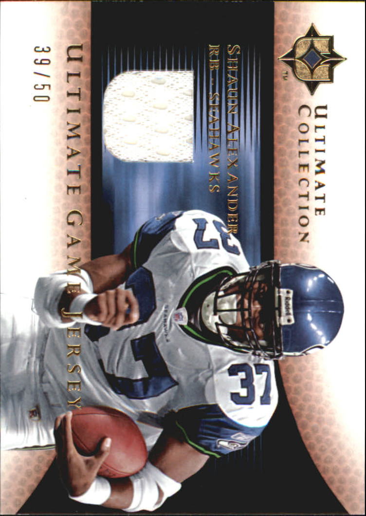 2005 Ultimate Collection Game Jersey Gold #GJSA Shaun Alexander