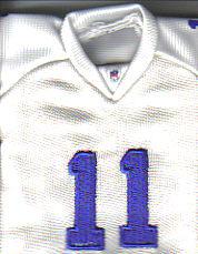2005 UD Mini Jersey Collection Replica Jerseys White #DB Drew Bledsoe