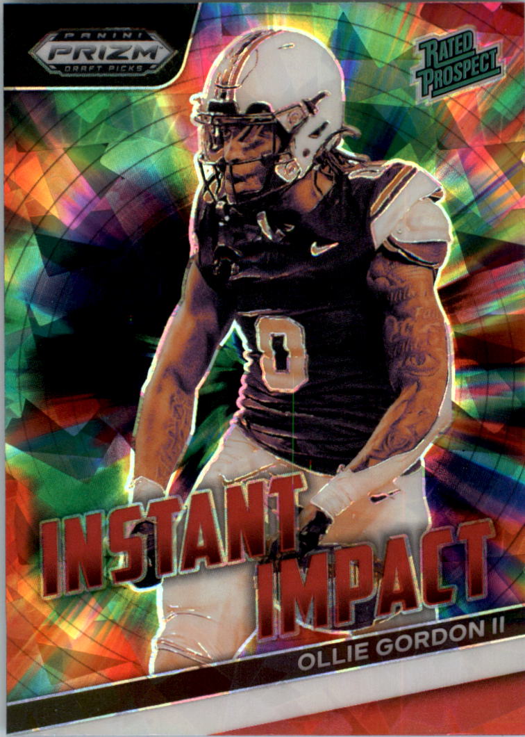 2024 Panini Prizm Draft Picks Instant Impact Red Ice #22 Ollie Gordon II