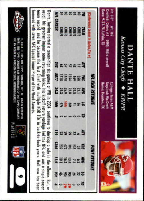 A0889- 2005 Topps Chrome FB Cards 1-200 +Rookies -You Pick- 15+ FREE US SHIP - Picture 17 of 379