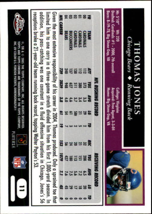 A0889- 2005 Topps Chrome FB Cards 1-200 +Rookies -You Pick- 15+ FREE US SHIP - Picture 21 of 379