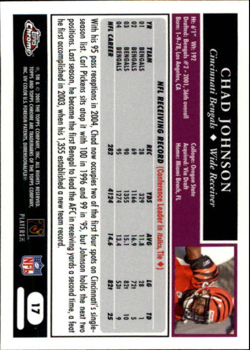 A0889- 2005 Topps Chrome FB Cards 1-200 +Rookies -You Pick- 15+ FREE US SHIP - Picture 33 of 379